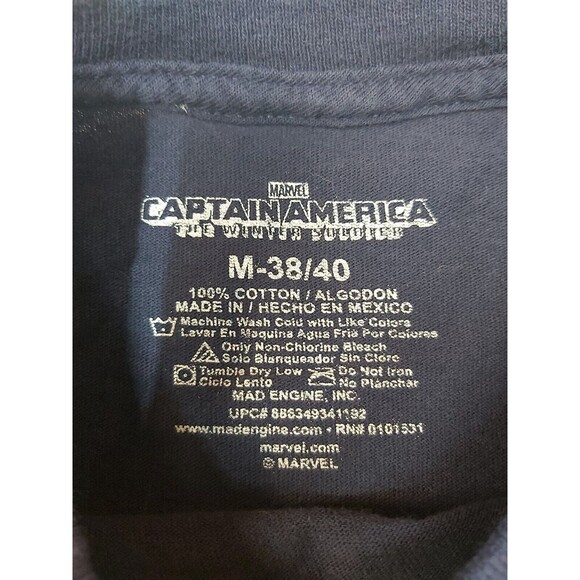 Captain America The Winter Soldier Graphic T Shirt Size medium - Picture 8 of 9